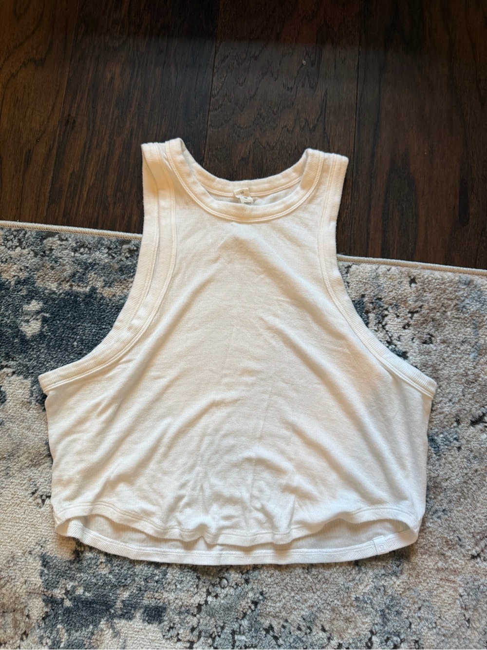 lululemon athletica White Hold Tight Cropped Tank
